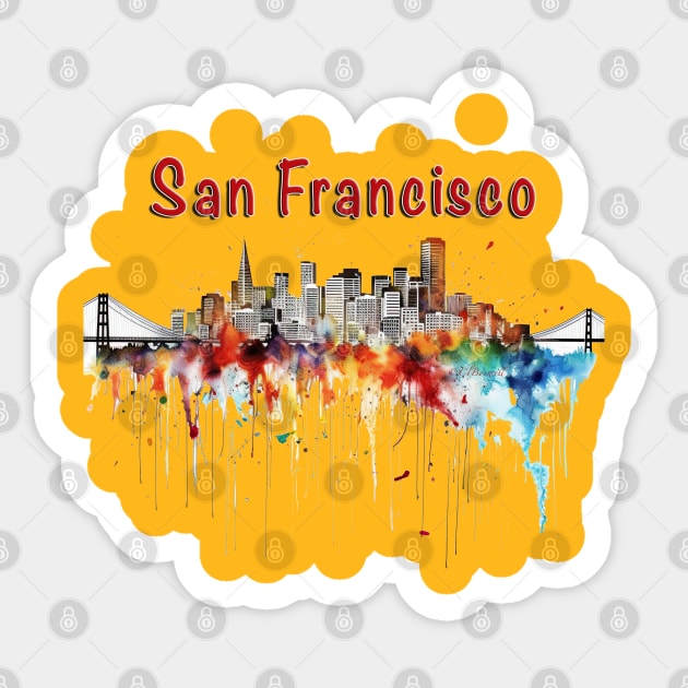 San Francisco Sticker by Urban Archeology Shop Gallery